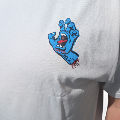 T-shirt - SANTA CRUZ Screaming Hand Chest - Mist