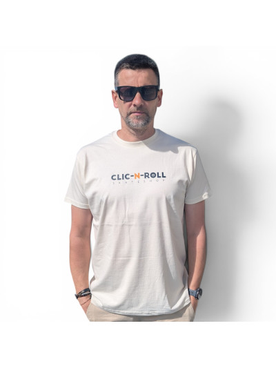 T-shirt - CLIC-N-ROLL Circle V6 - Natural