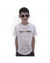 Kids T-shirt - CLIC-N-ROLL Circle V6 - White