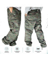 Baggy Pants - LET'S ROLL - Camo Green