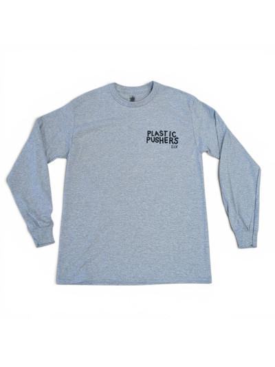 T-shirt Manche Longue - PLASTIC PUSHERS - Gris