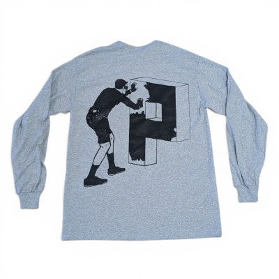 T-shirt Manche Longue - PLASTIC PUSHERS - Gris