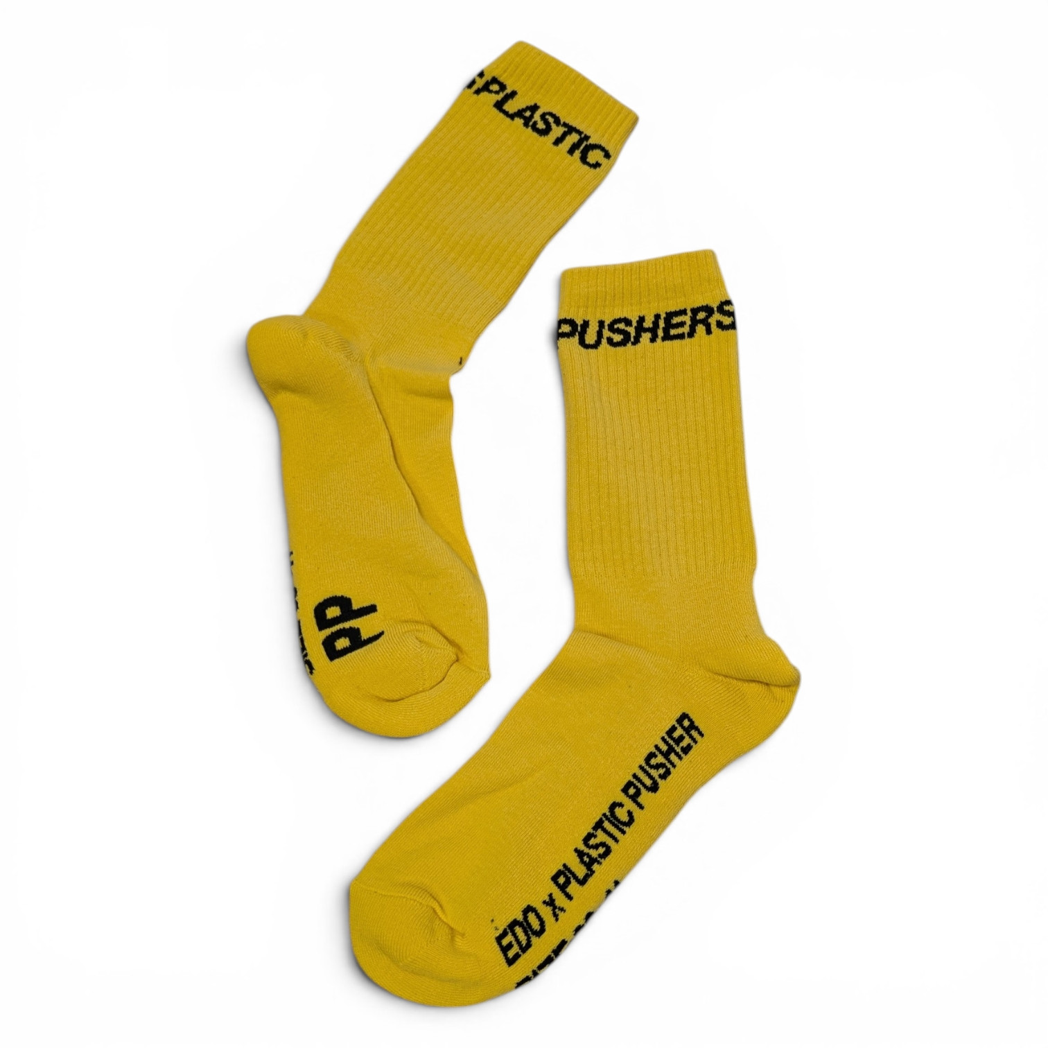 Chaussette Roller - PLASTIC PUSHERS X Edo- Jaune