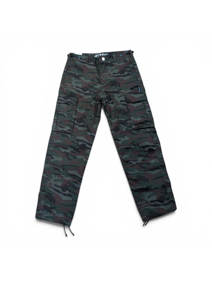Baggy Pants - LET'S ROLL - Camo Green