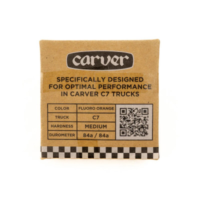 Surfskate Bushings - CARVER Medium - C7 Orange - Set of 4