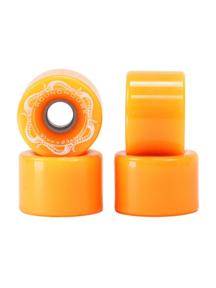 Surfskate Wheels - CARVER Roundhouse Slick - 65mm 83a Orange - Set of 4