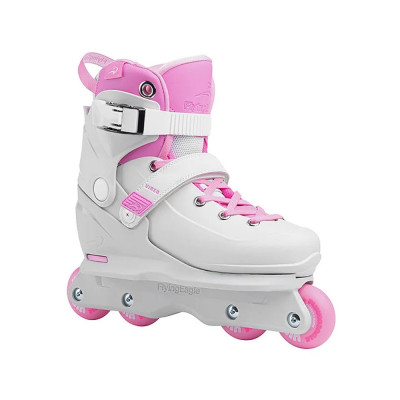 Roller Agressif Enfant - FLYING EAGLE Vireo - Gris Rose - réglable