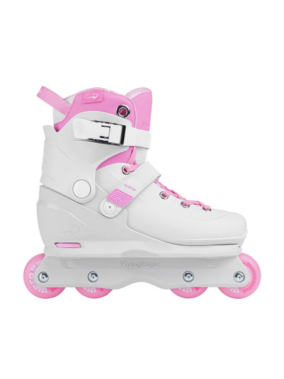 Roller Agressif Enfant - FLYING EAGLE Vireo - Gris Rose - réglable