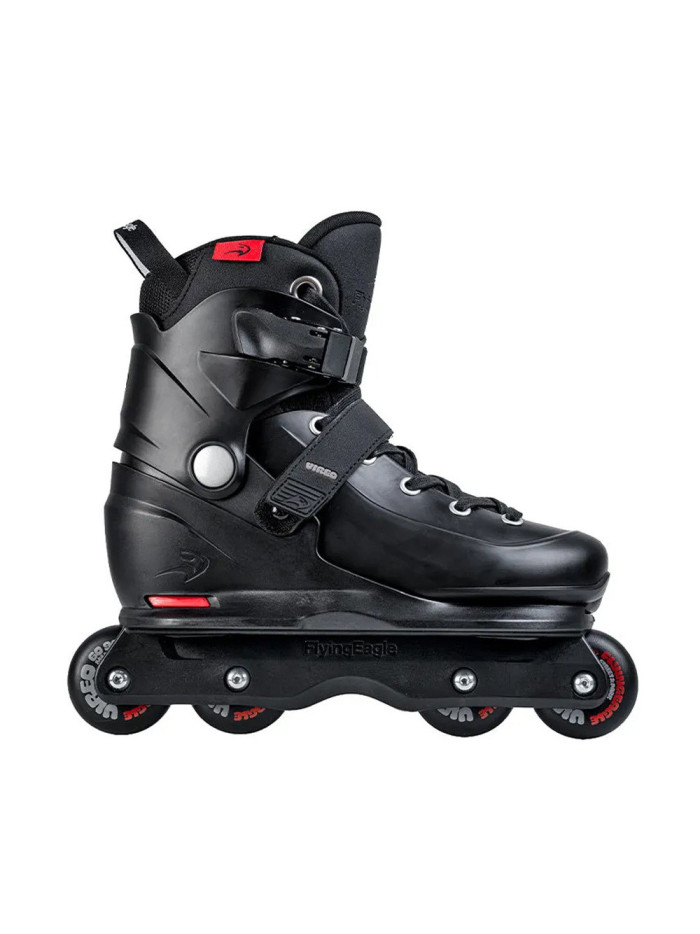 Kids Aggressive Skates - FLYING EAGLE Vireo - Black Red - Adjustable