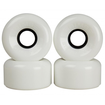 Roller Skate Wheels - SIMS Street Snakes - White - 62mm 78a - Set of 4