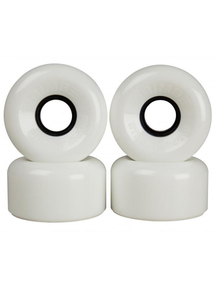 Roller Skate Wheels - SIMS Street Snakes - White - 62mm 78a - Set of 4