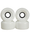 Roller Skate Wheels - SIMS Street Snakes - White - 62mm 78a - Set of 4