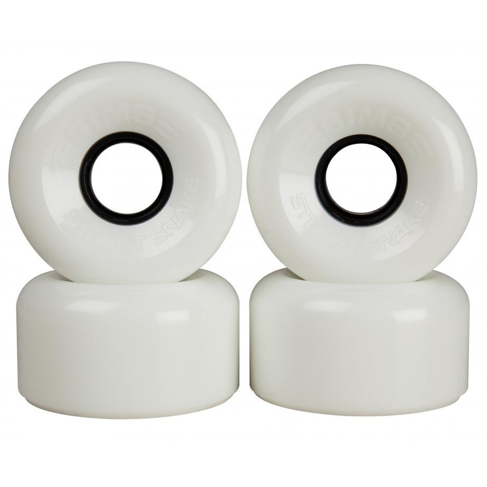 Roller Skate Wheels - SIMS Street Snakes - White - 62mm 78a - Set of 4