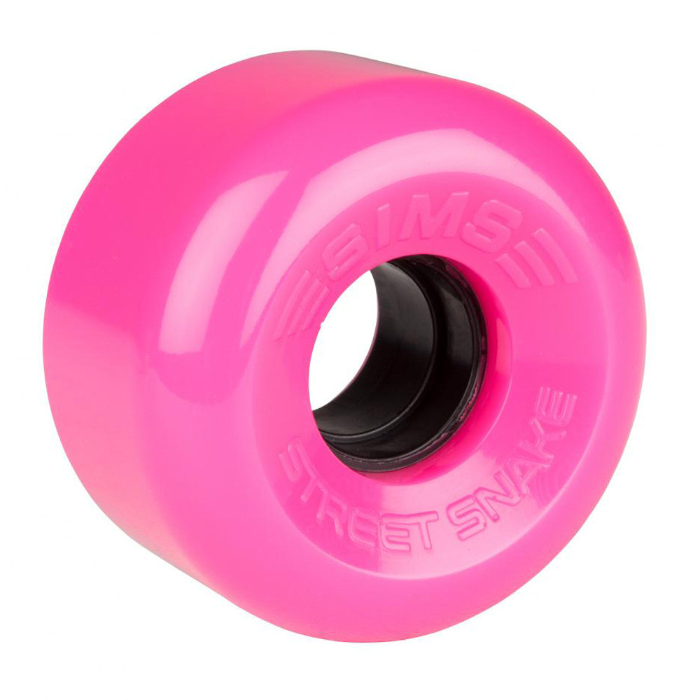 Roller Skate Wheels - SIMS Street Snakes - Pink - 62mm 78a - Set of 4