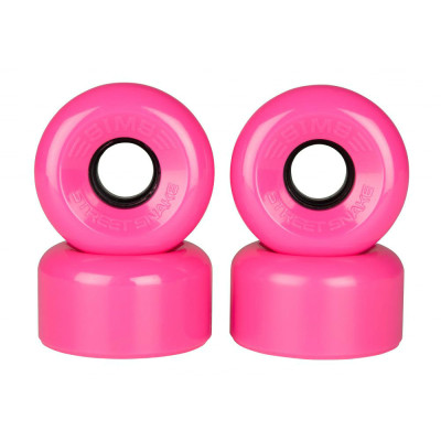 Roller Skate Wheels - SIMS Street Snakes - Pink - 62mm 78a - Set of 4