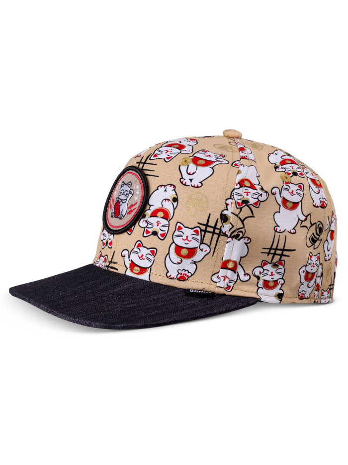Casquette Enfant - DJINN'S Lucky Cat - Beige