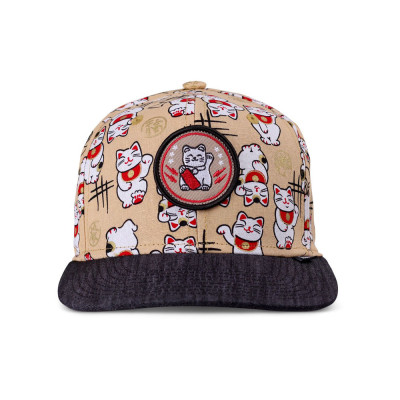 Casquette Enfant - DJINN'S Lucky Cat - Beige