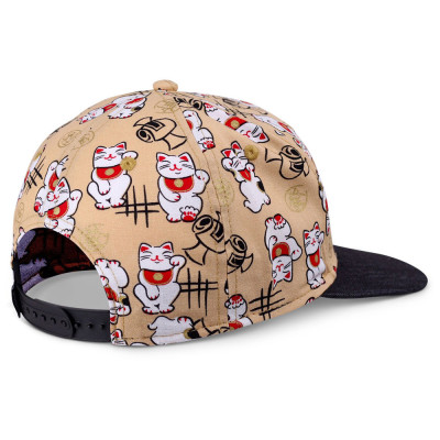 Casquette Enfant - DJINN'S Lucky Cat - Beige