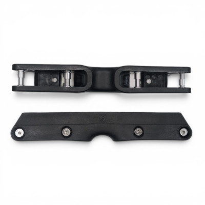 Platine Roller Agressif UFS - KIZER Fluid V - Noir Chrome - Paire