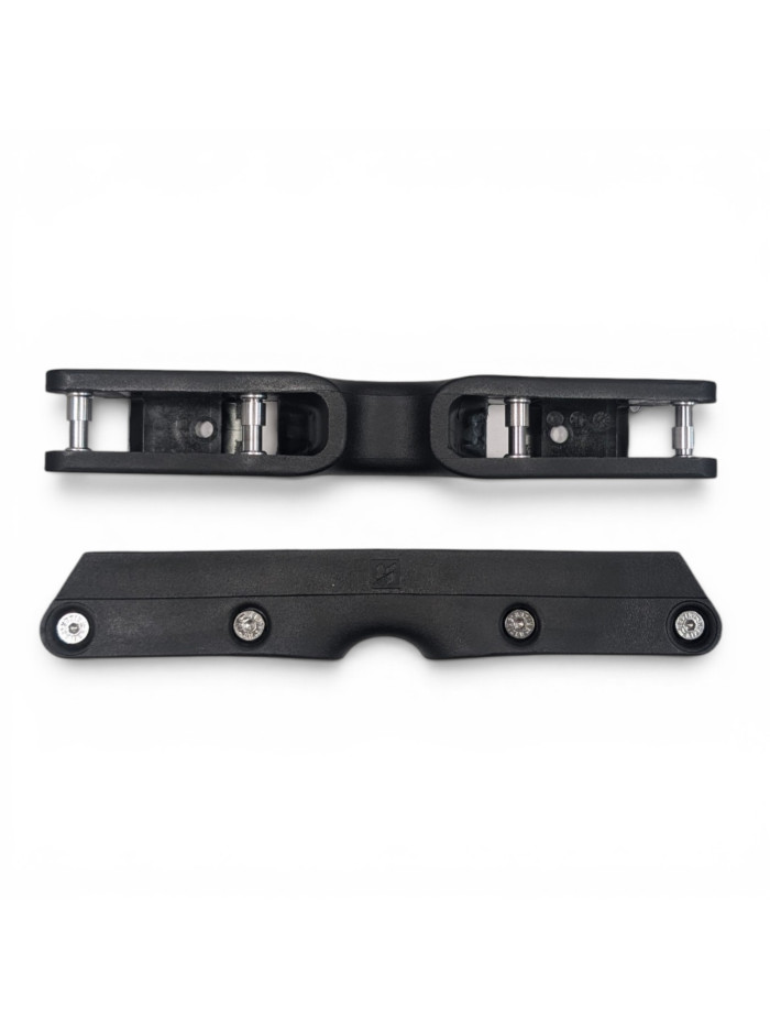 Platine Roller Agressif UFS - KIZER Fluid V - Noir Chrome - Paire