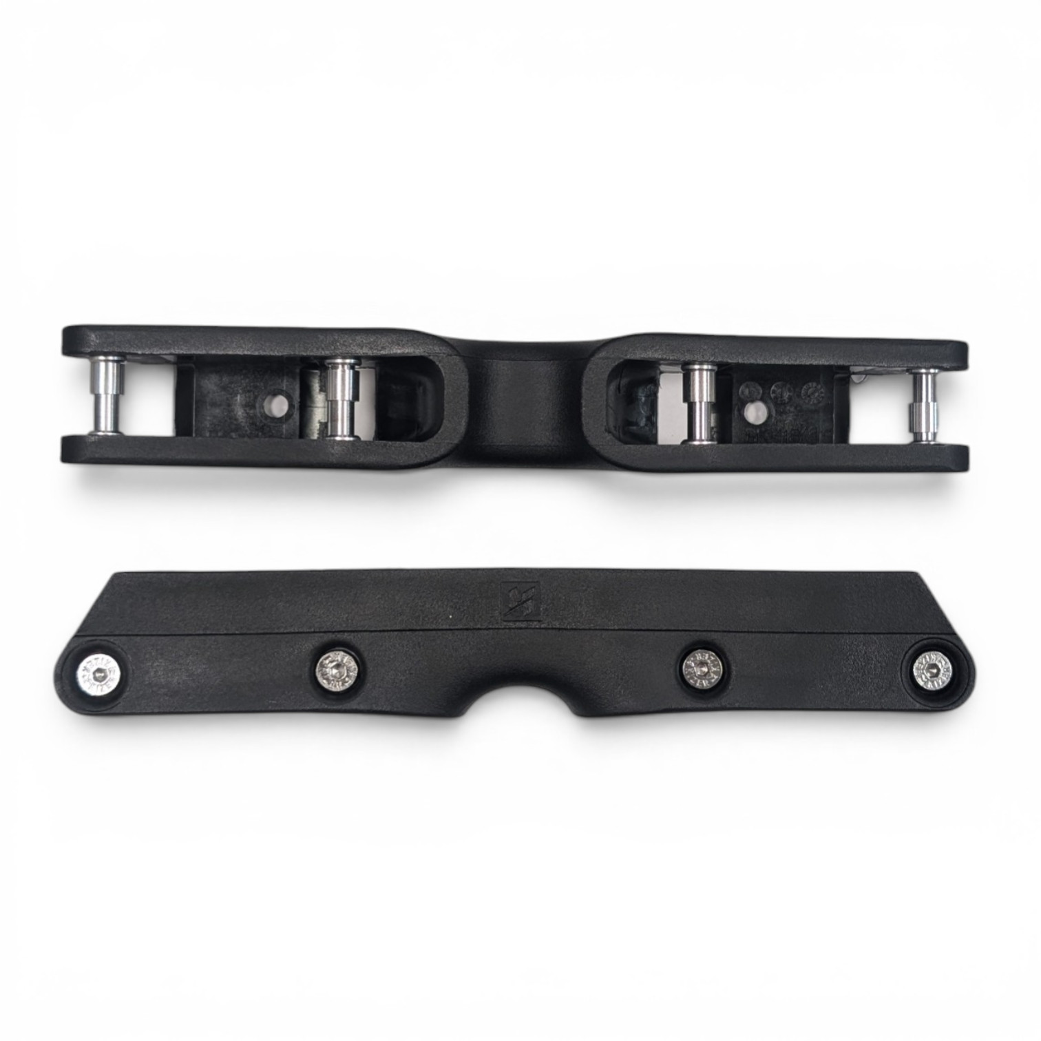 Platine Roller Agressif UFS - KIZER Fluid V - Noir Chrome - Paire