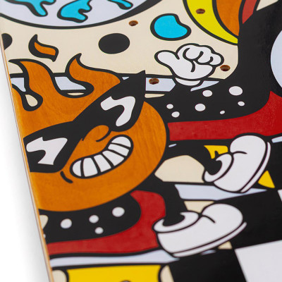 Skateboard Deck- ENUFF Meltworld - Confused - 7.75"