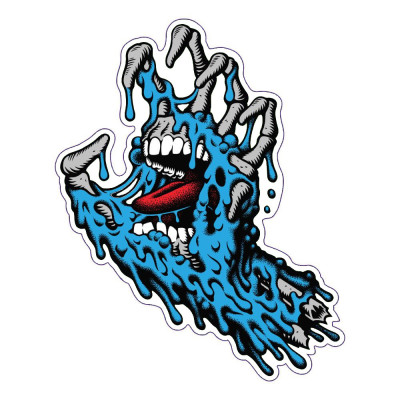 Skateboard Sticker - SANTA CRUZ Melting Hand - Unit