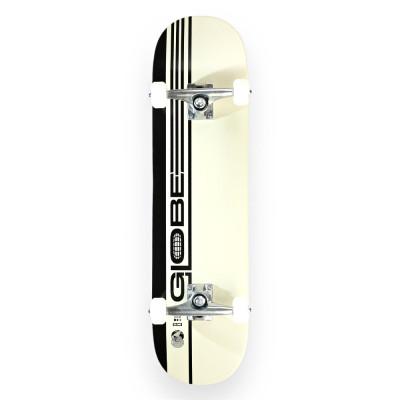 Skateboard - GLOBE G0 Strype Hard - Noir Blanc - 8"