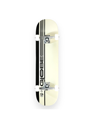 Skateboard - GLOBE G0 Strype Hard - Noir Blanc - 8"