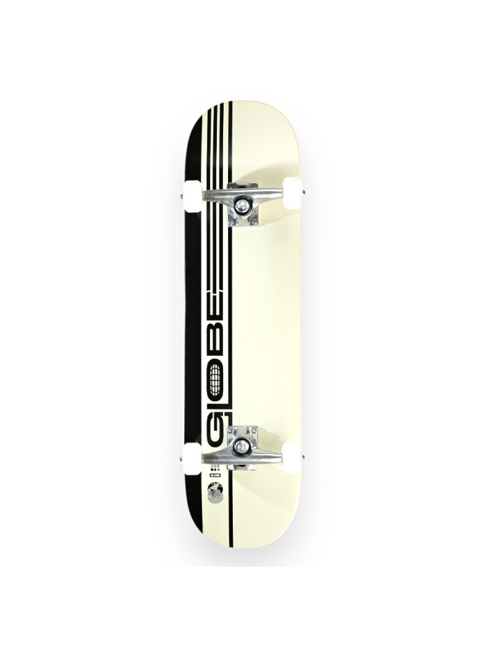 Skateboard - GLOBE G0 Strype Hard - Noir Blanc - 8"