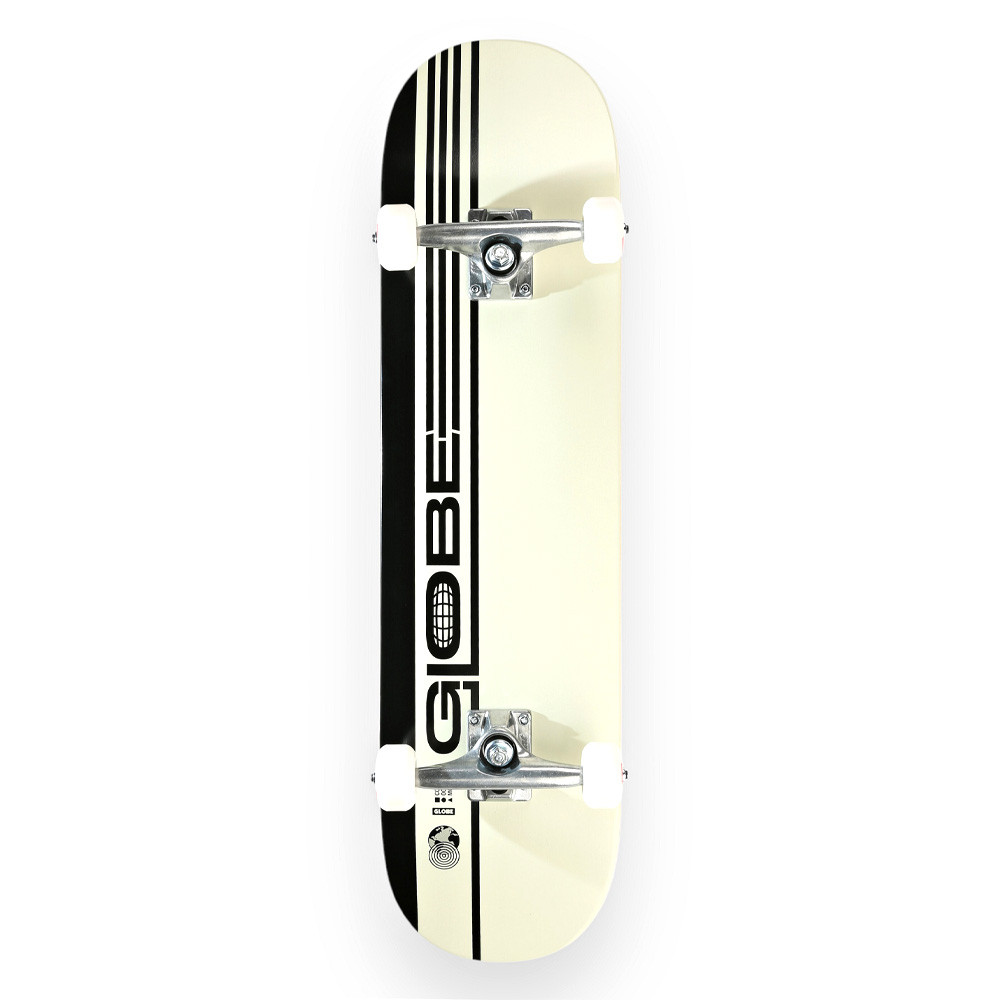 Skateboard - GLOBE G0 Strype Hard - Noir Blanc - 8"
