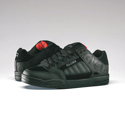 Chaussure Skate - GLOBE Tilt - Black Red Tartan