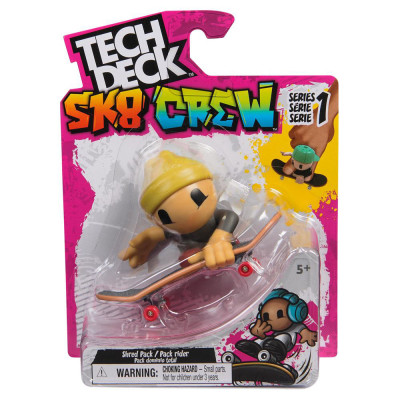 Finger Skate - TECH DECK Sk8 Crew - Yellow beanie