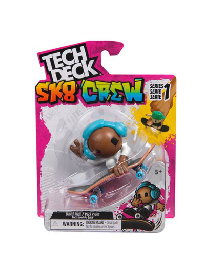 Finger Skate - TECH DECK Sk8 Crew - Blue headphone
