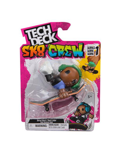 Finger Skate - TECH DECK Sk8 Crew - Green headphone