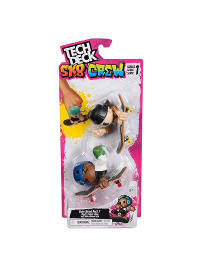 Finger Skate - TECH DECK Sk8 Crew - Twin Blue Black