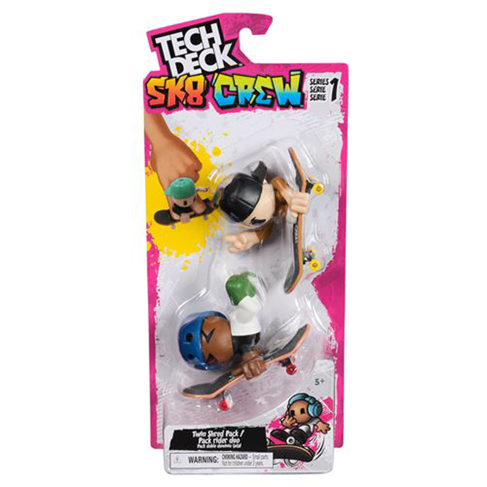 Finger Skate - TECH DECK Sk8 Crew - Twin Blue Black