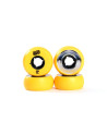 Roue roller - DEAD Yellow - 55mm 90a - Jeu de 4