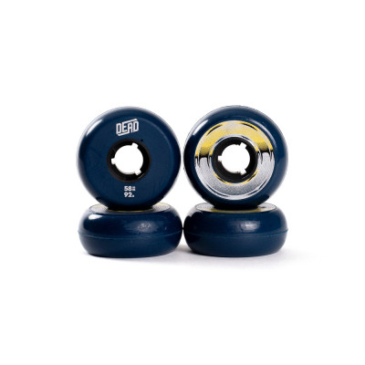 Skates Wheels - DEAD Navy - 58mm 92a - Set of 4