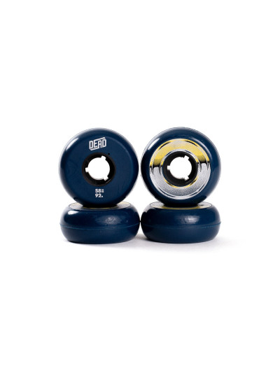 Roue roller - DEAD Navy - 58mm 92a - Jeu de 4