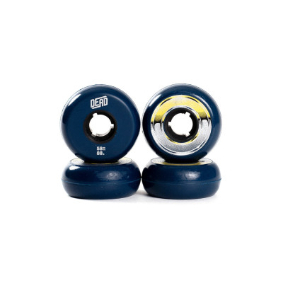 Roue Roller - DEAD Navy - 58mm 88A - Jeu de 4