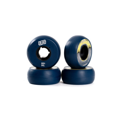 Skates Wheels - DEAD Navy - 55mm 90a - Set of 4