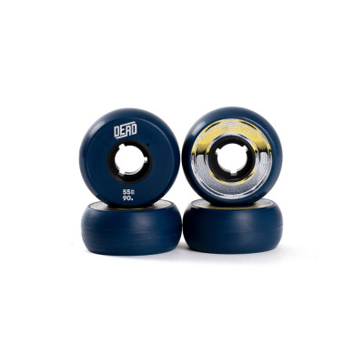 Skates Wheels - DEAD Navy - 55mm 90a - Set of 4