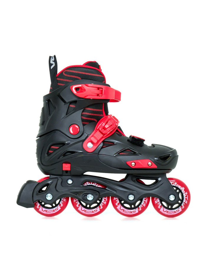 Roller Enfant - SEBA STJ - Noir Rouge - Réglable