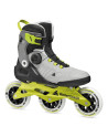 Fitness 3 Wheels Skates - ROLLERBLADE Macroblade - 110 Boa - Black Grey Lime