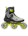 Roller 3 Roues Fitness - ROLLERBLADE Macroblade - 110 Boa - Noir Gris Vert