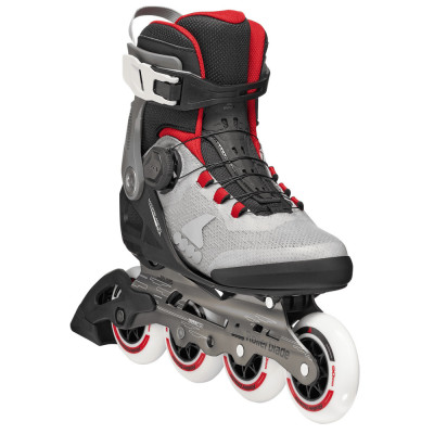 Fitness Skates - ROLLERBLADE Macroblade - 90 Boa Black Grey Red 2026