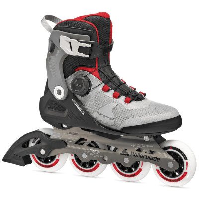 Fitness Skates - ROLLERBLADE Macroblade - 90 Boa Black Grey Red 2026