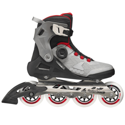Fitness Skates - ROLLERBLADE Macroblade - 90 Boa Black Grey Red 2026