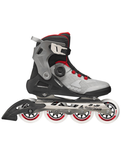 Roller Fitness - ROLLERBLADE Macroblade - 90 Boa Noir Gris Rouge 2026